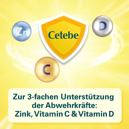 CETEBE ABWEHR plus Vitamin C+Vitamin D3+Zink Kaps.