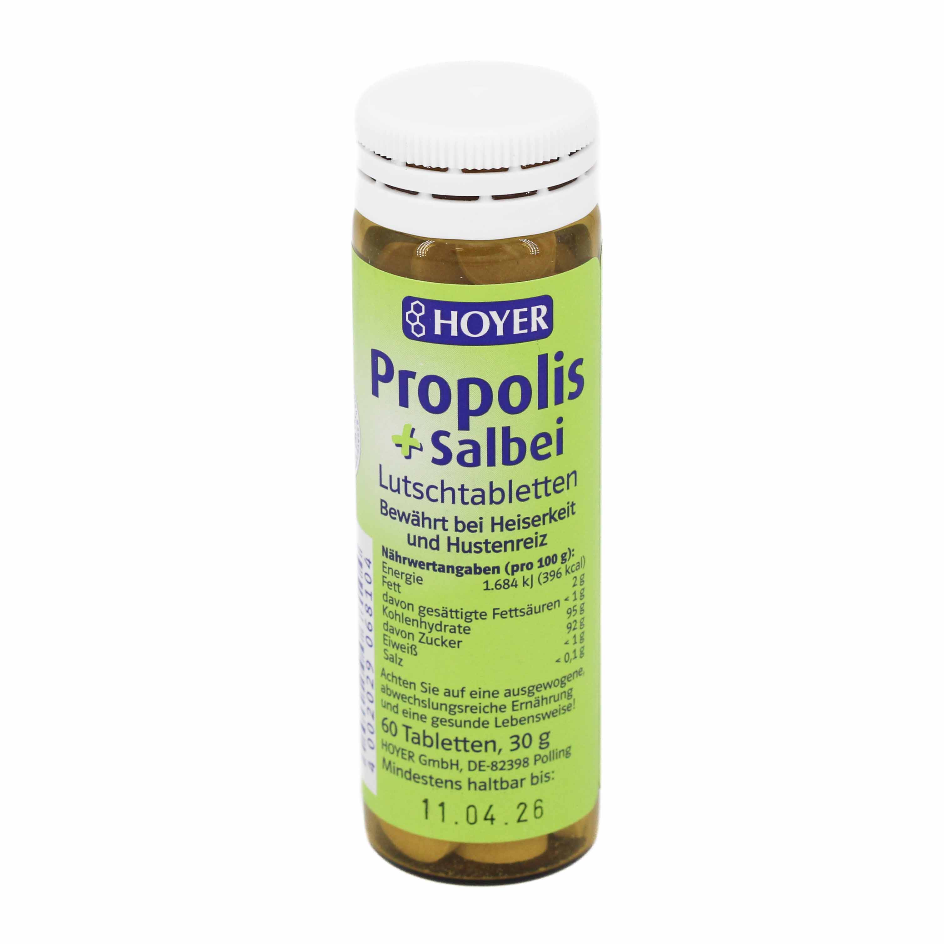 HOYER Propolis & Salbei Lutschtabletten