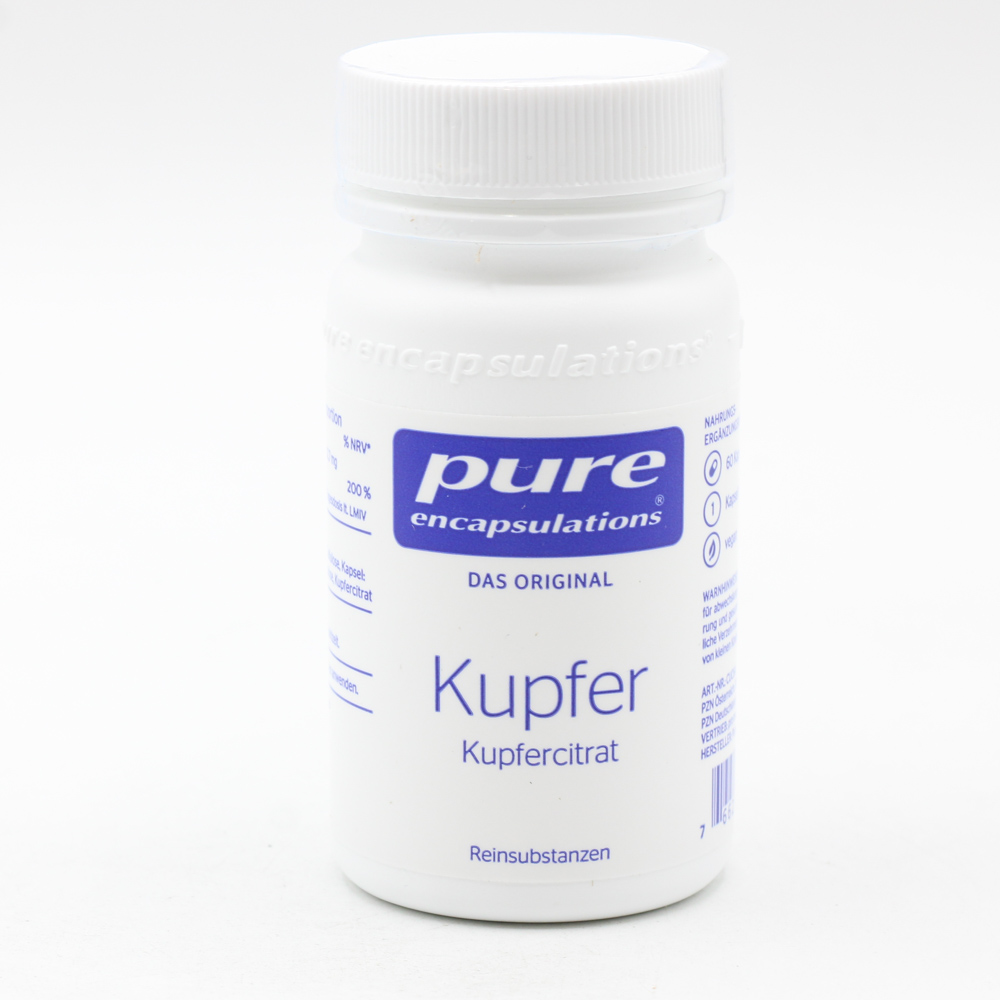 PURE ENCAPSULATIONS Kupfer Kupfercitrat Kapseln