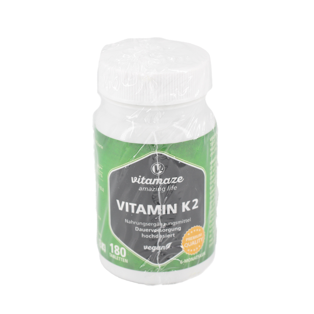 VITAMIN K2 200 μg hochdosiert vegan Tabletten