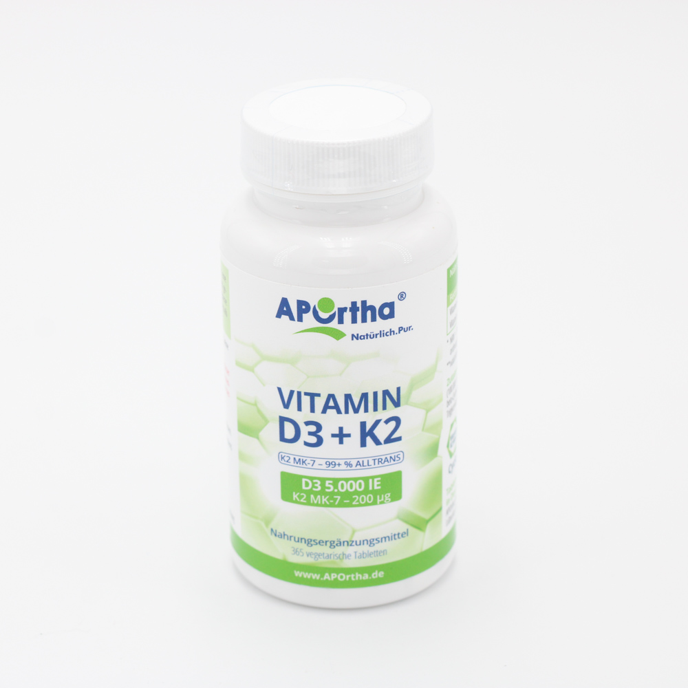 VITAMIN D3 5.000 I.E.+Natto K2 200 μg Tabletten