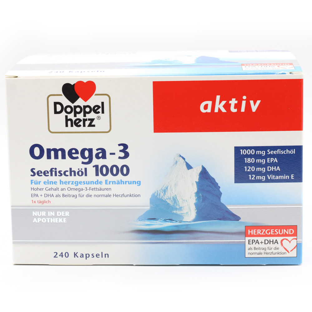 DOPPELHERZ Omega-3 Seefischöl 1000 Kapseln