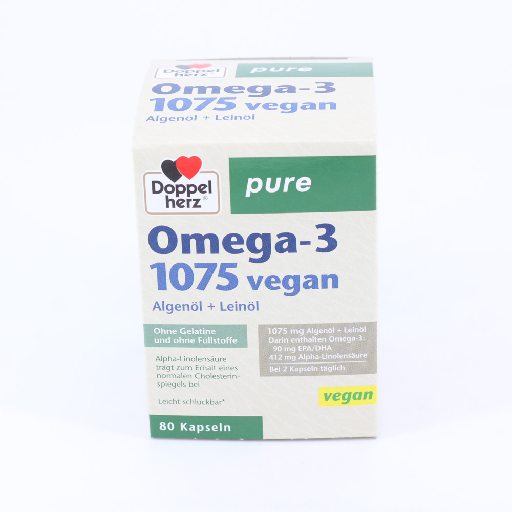 DOPPELHERZ Omega-3 1075 vegan pure Kapseln