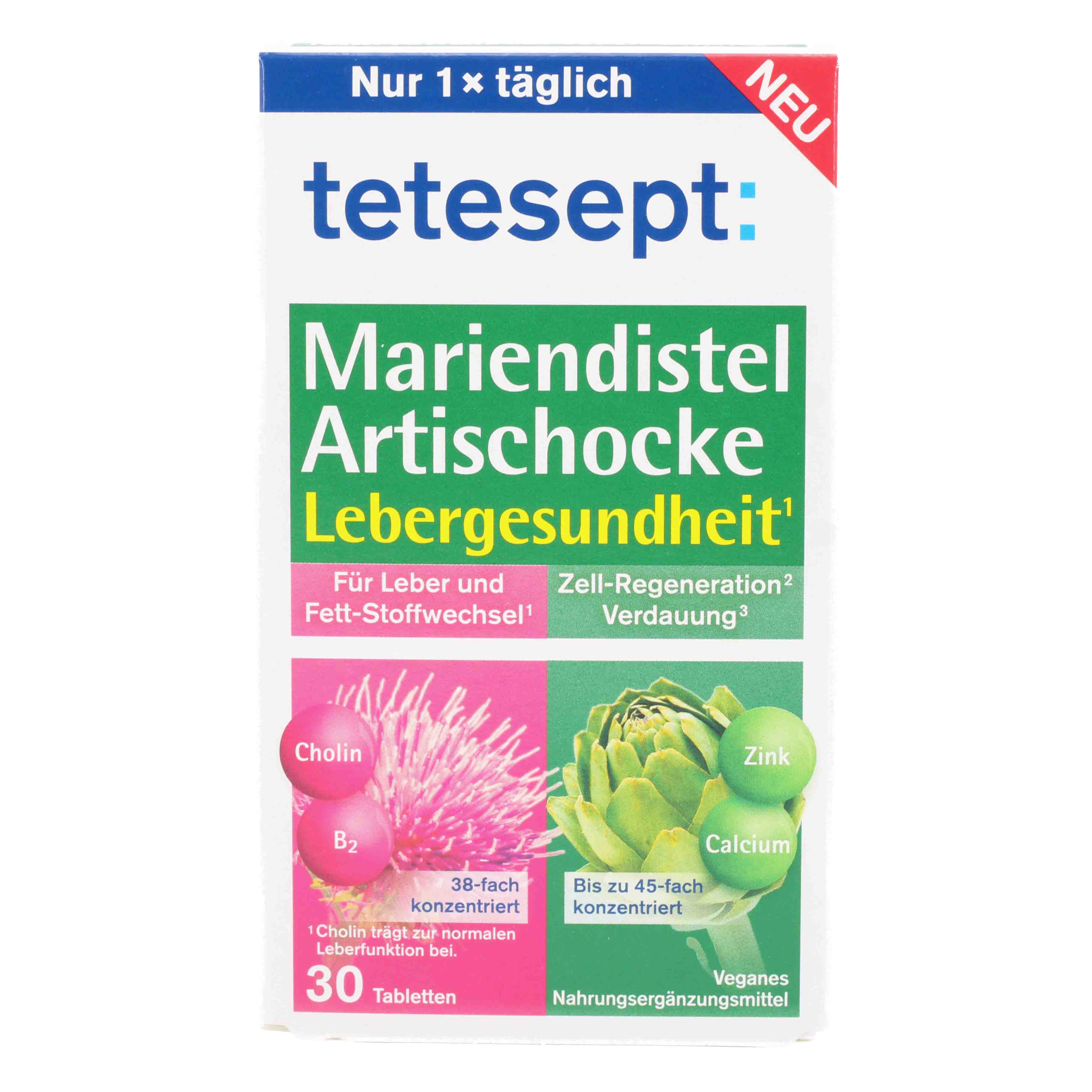 TETESEPT Mariendistel Artischocke Tabletten