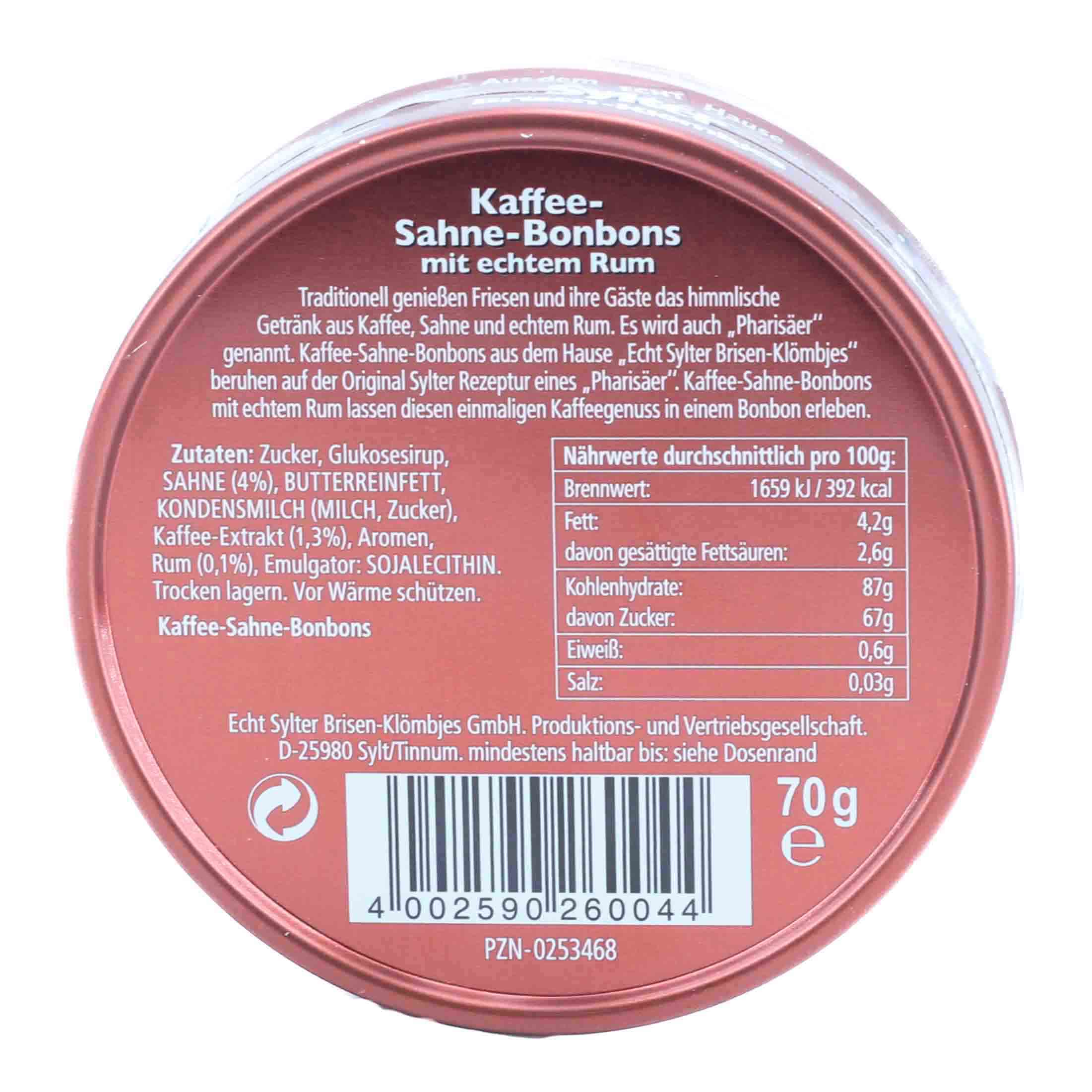 ECHT SYLTER Kaffee-Sahne Bonbons