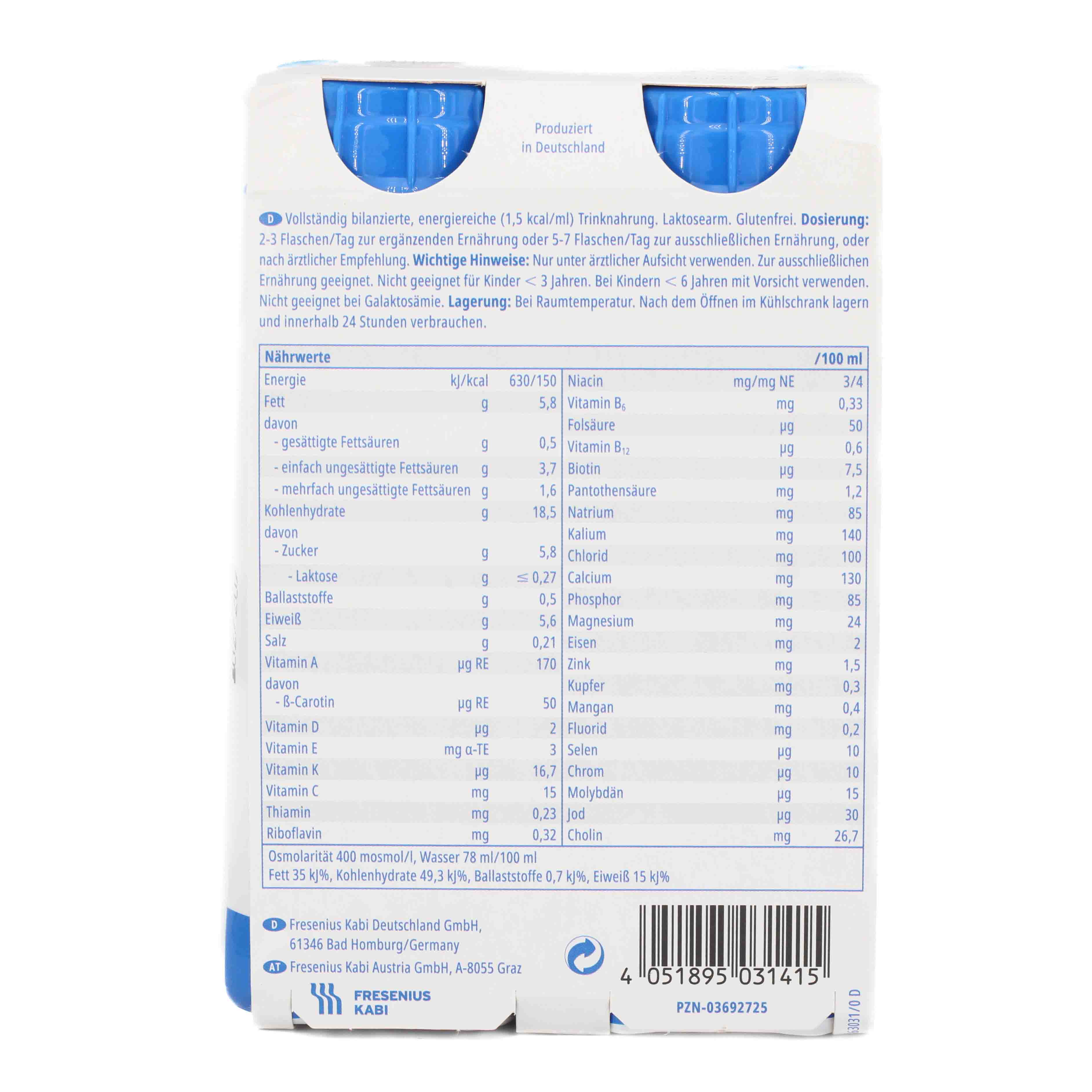 FRESUBIN ENERGY DRINK Schokolade Trinkflasche