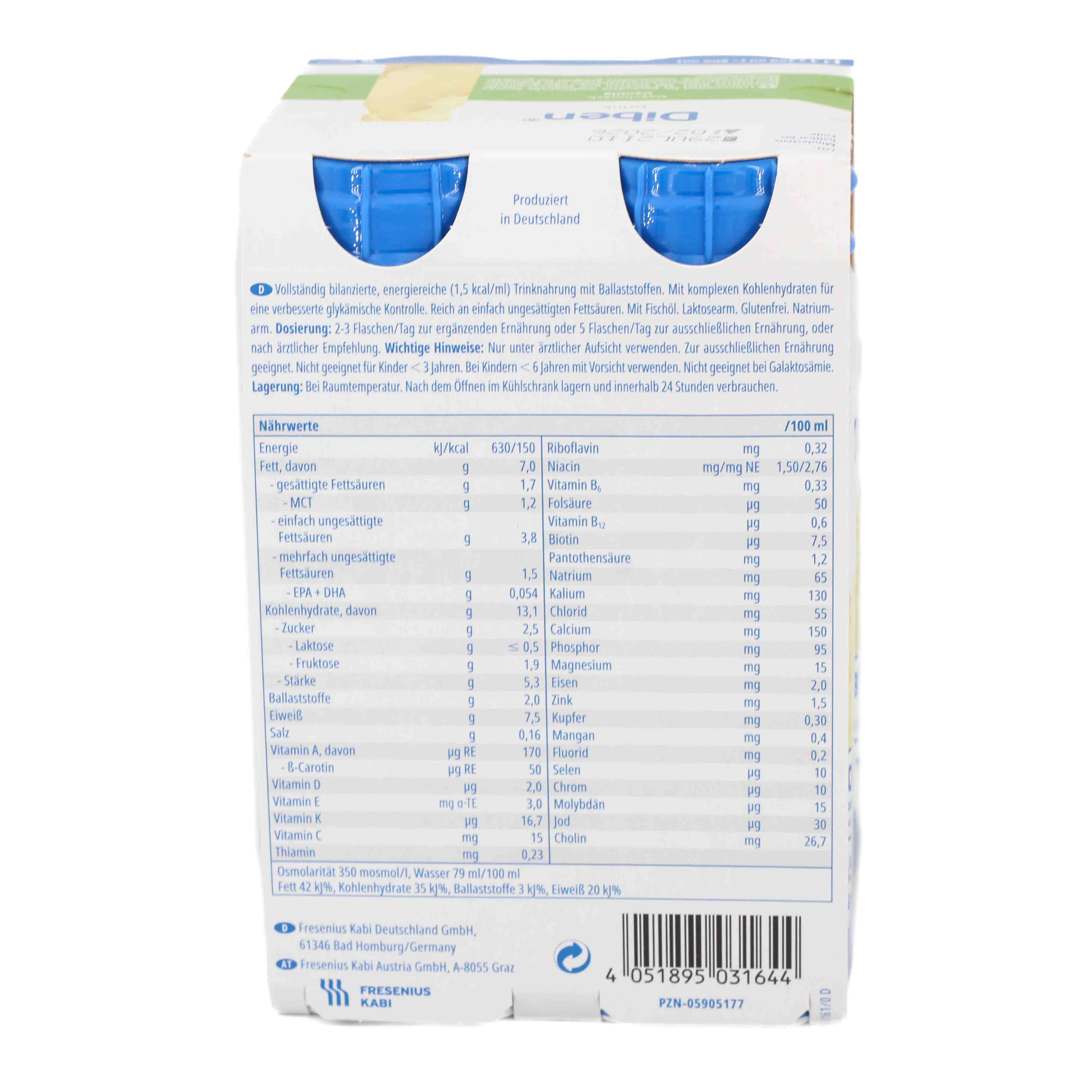 DIBEN DRINK Vanille 1.5 kcal/ml Trinkflasche