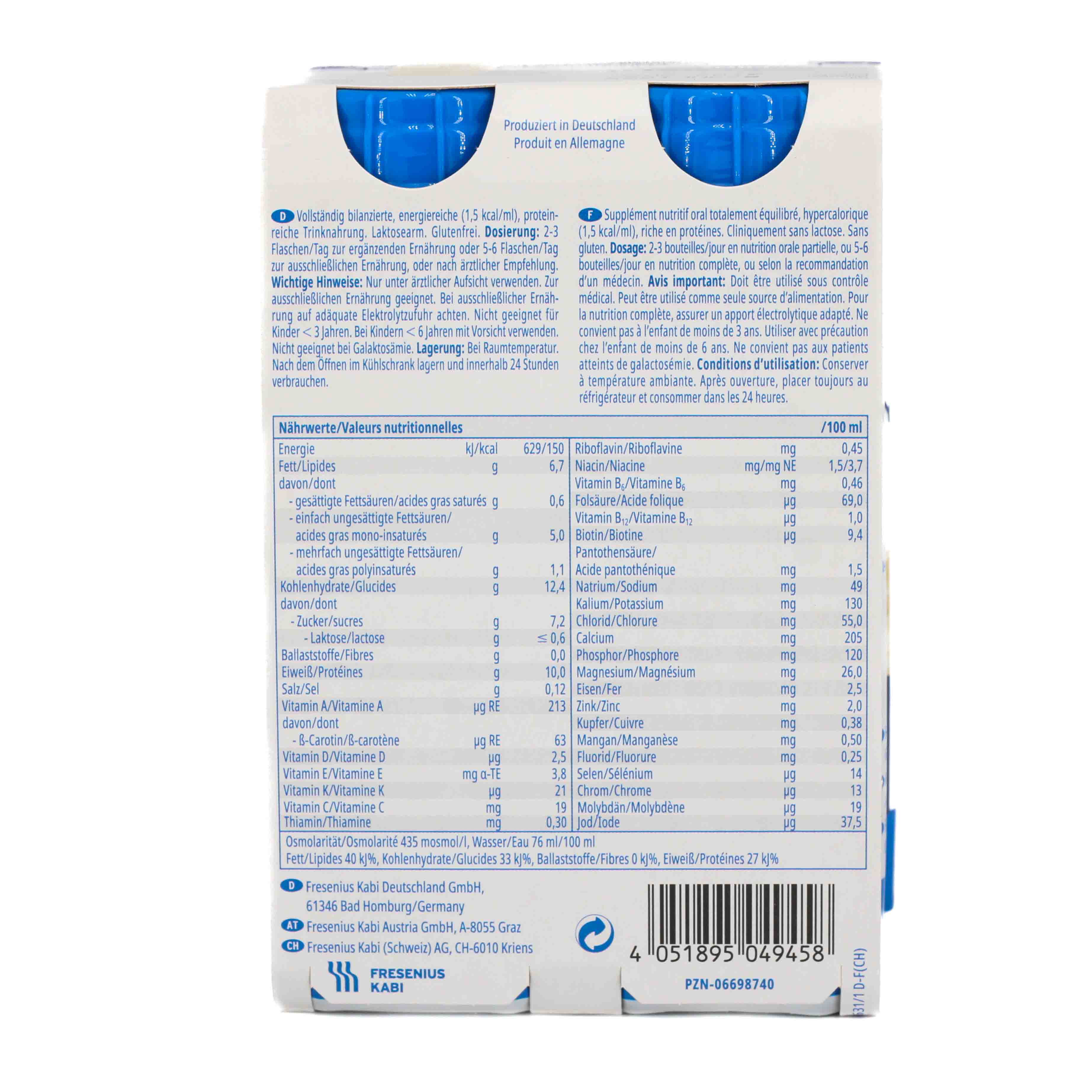 FRESUBIN PROTEIN Energy DRINK Nuss Trinkflasche Trinknahrung