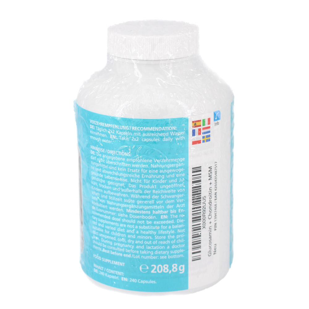 GLUCOSAMIN CHONDROITIN MSM Vitamin C Kapseln