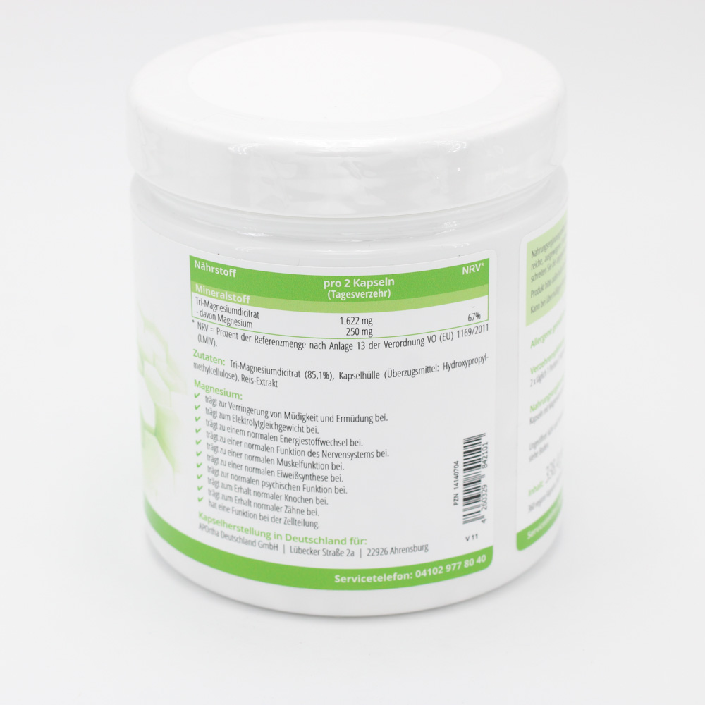 MAGNESIUMCITRAT Tri-Magnesiumdicitrat vegan Kaps.