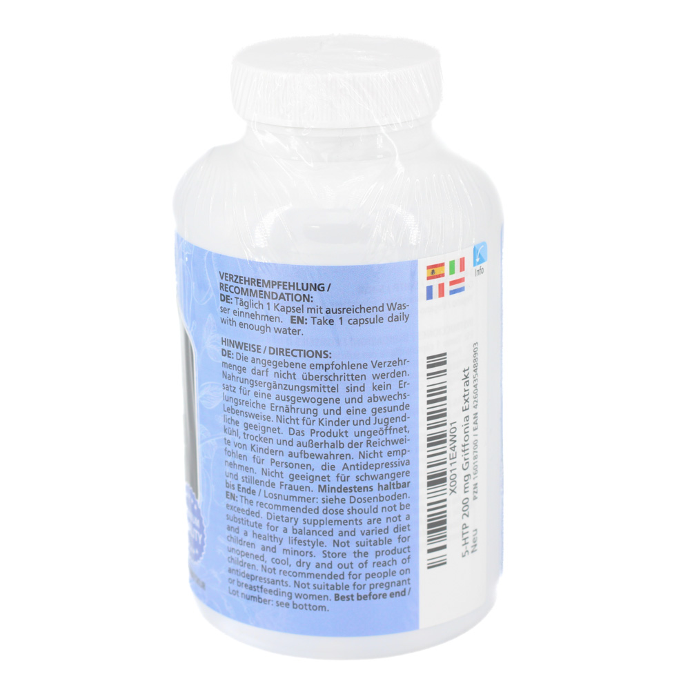 5-HTP 200 mg Griffonia Extrakt hochdos.vegan Kaps.
