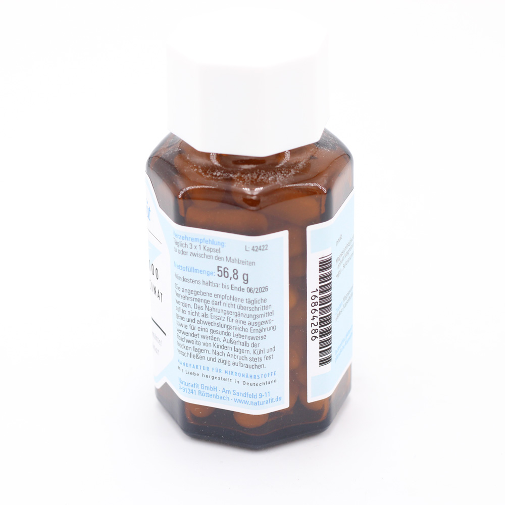 NATURAFIT Magnesium 100 mg Magnesiumglycinat Kaps.
