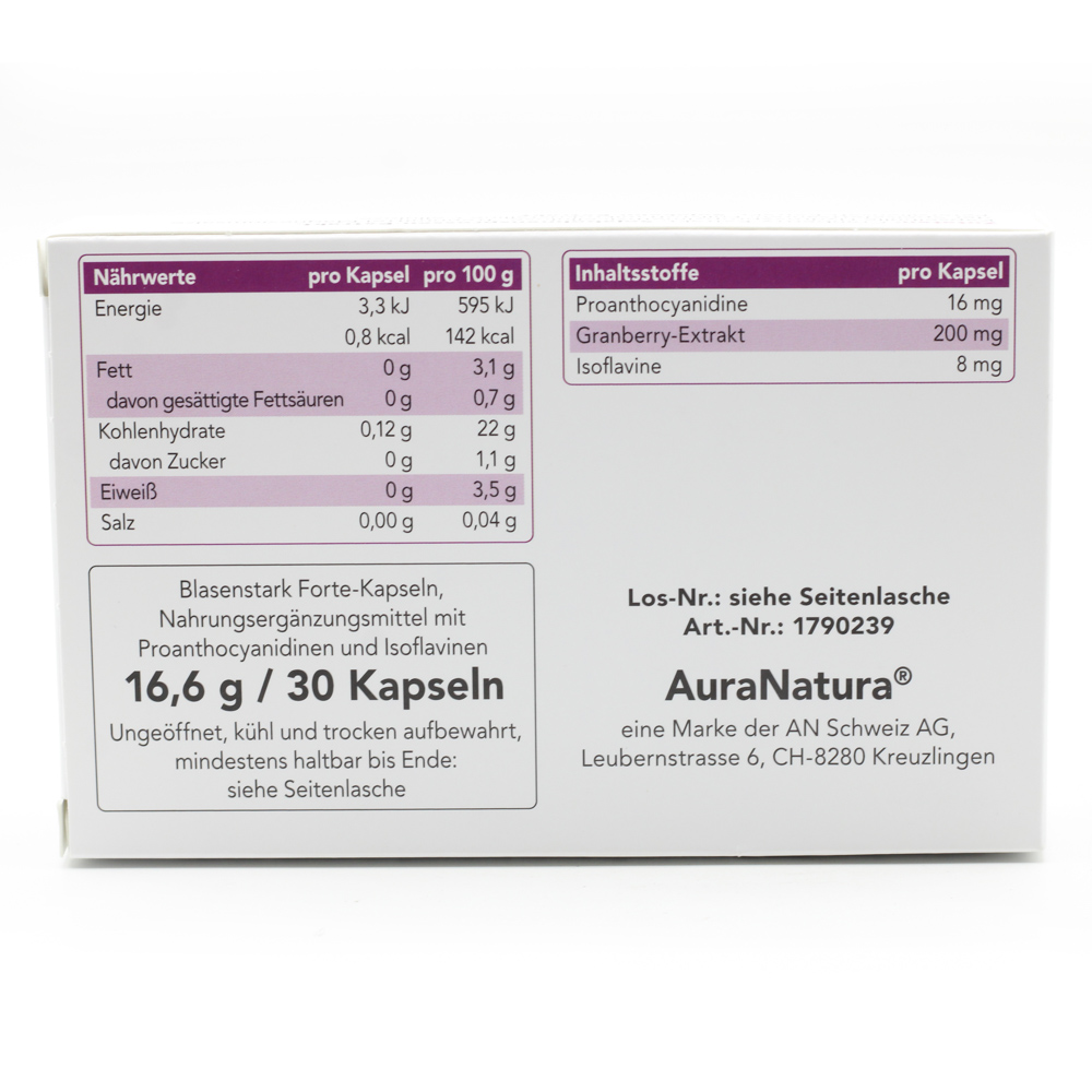 AURANATURA Blasenstark Forte Kapseln