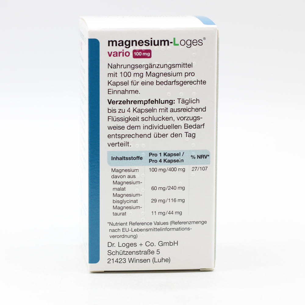 MAGNESIUM-LOGES vario 100 mg Kapseln