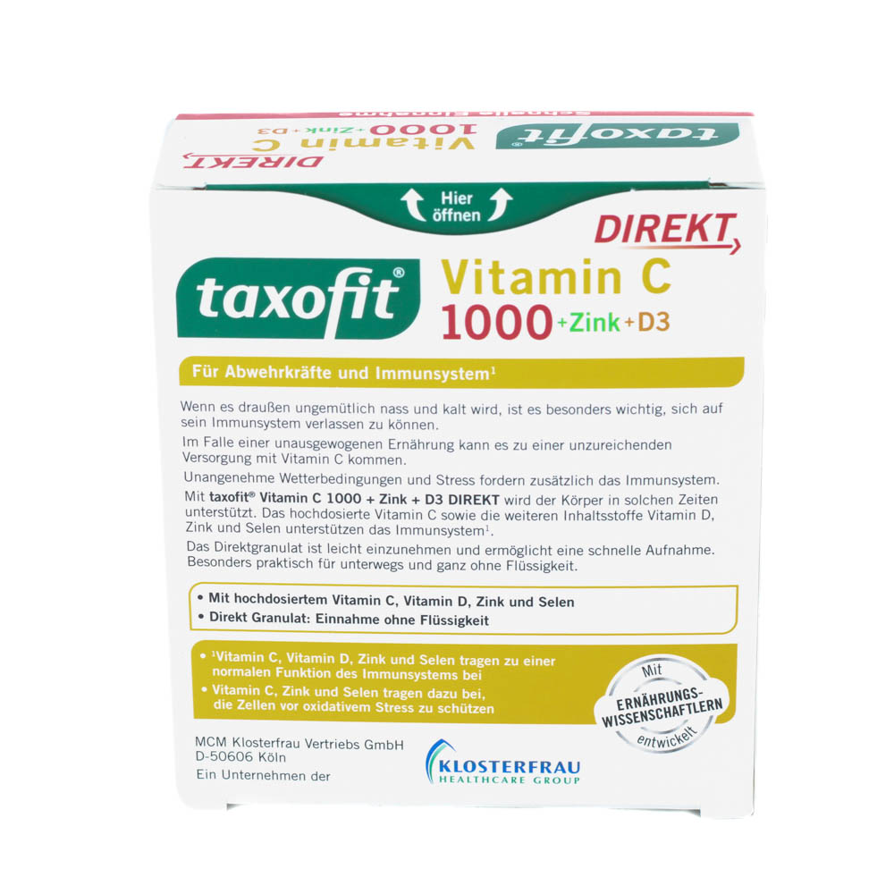 TAXOFIT Vitamin C 1000+Zink+D3 Direkt Granulat