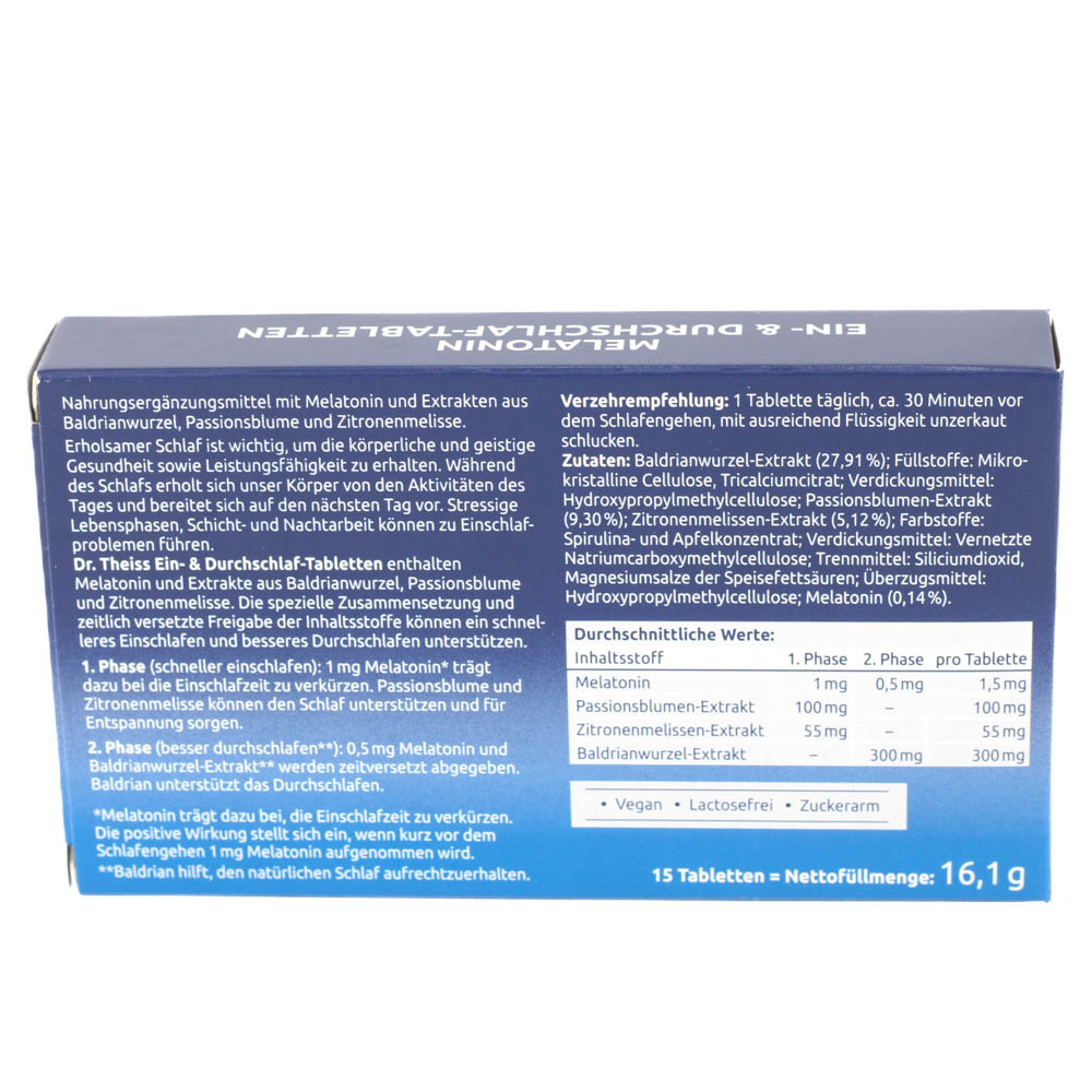 DR.THEISS Melatonin Ein- & Durchschlaf-Tabletten