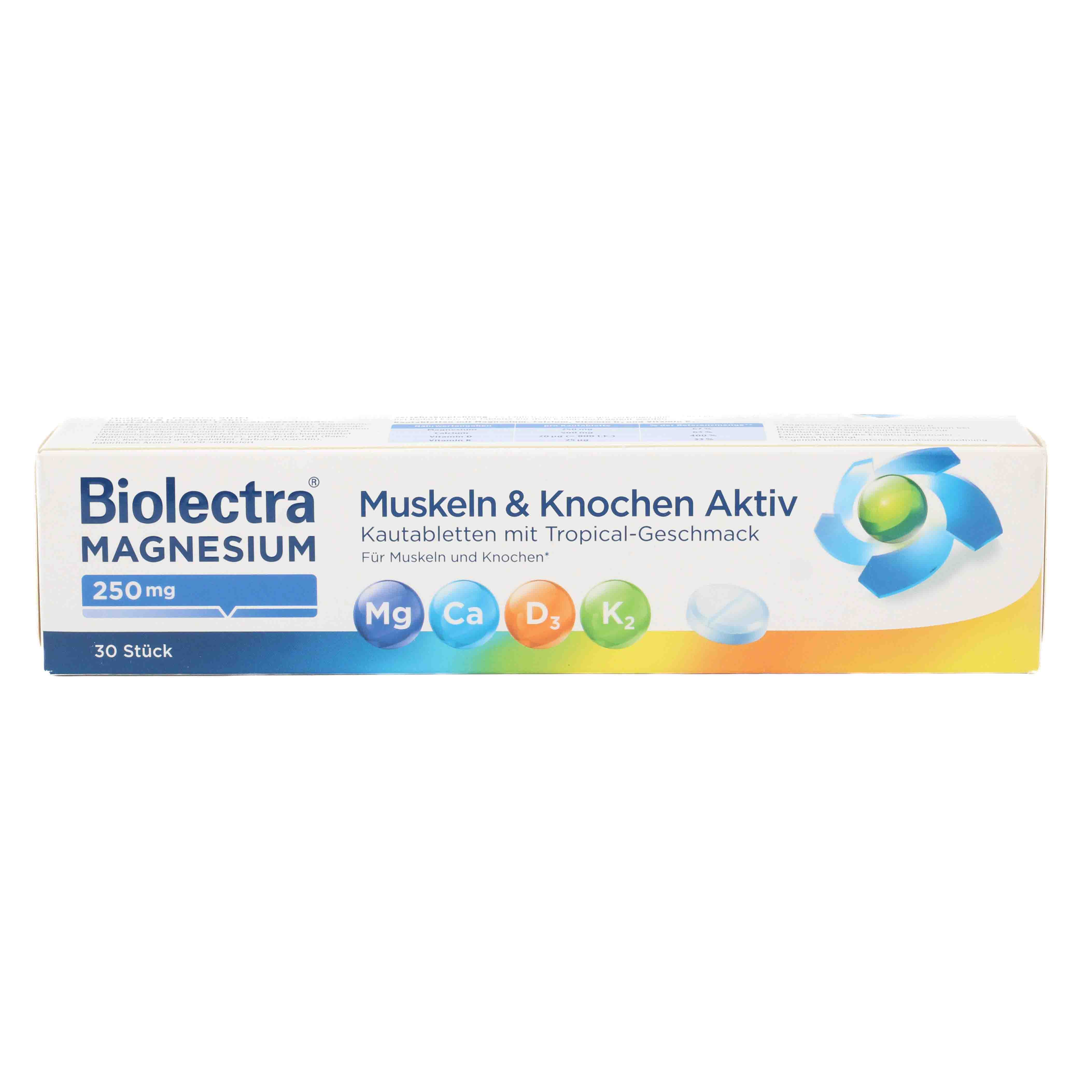 BIOLECTRA Magnesium 250 mg Muskeln & Kno.Aktiv KTA
