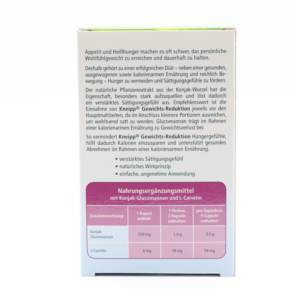 KNEIPP Gewichtsreduktion Kapseln