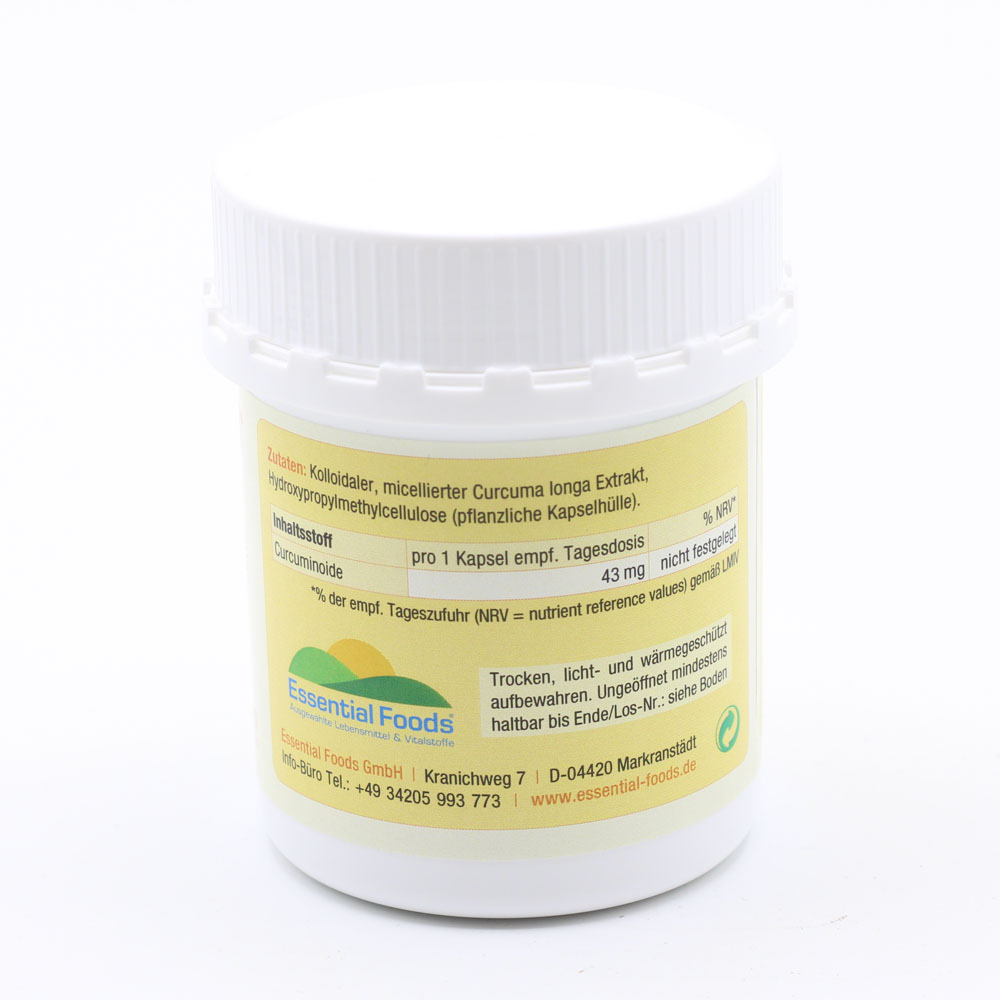 CURCUCELL hochbioverfügb.Curcumin Extrakt Kapseln