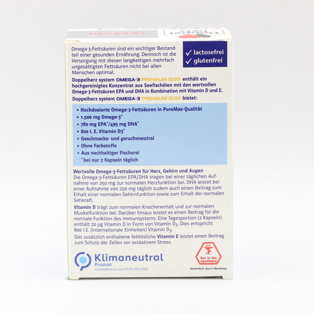 DOPPELHERZ Omega-3 Premium 1500 system Kapseln