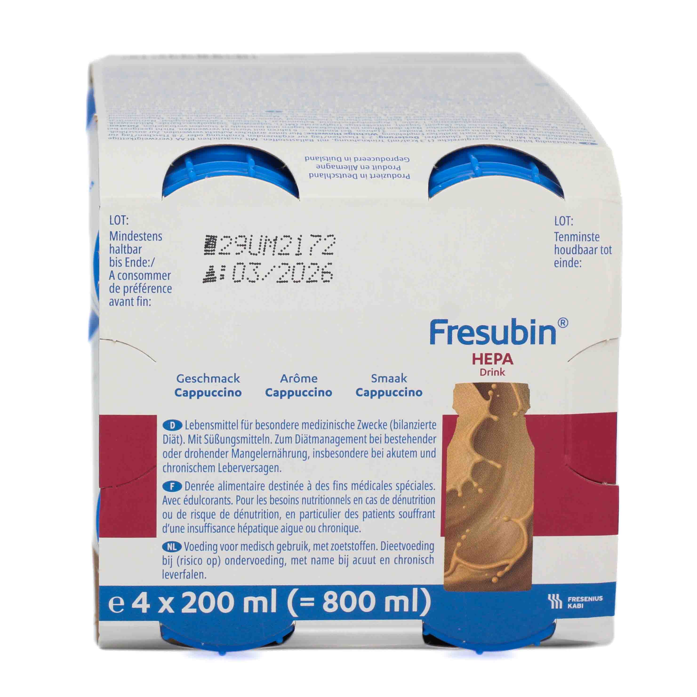 FRESUBIN HEPA DRINK Cappuccino Trinkflasche