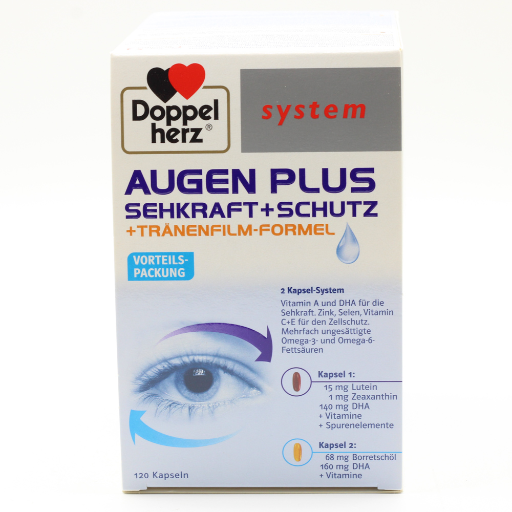 DOPPELHERZ Augen plus Sehkraft+Schutz system Kaps.
