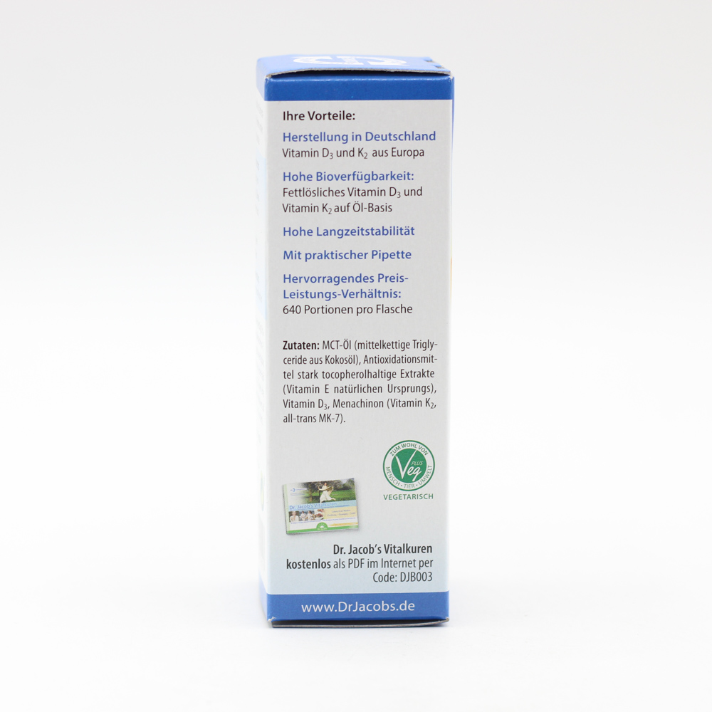 VITAMIN D3K2 Öl forte 2000 I.E. D3+K2 Dr.Jacob's