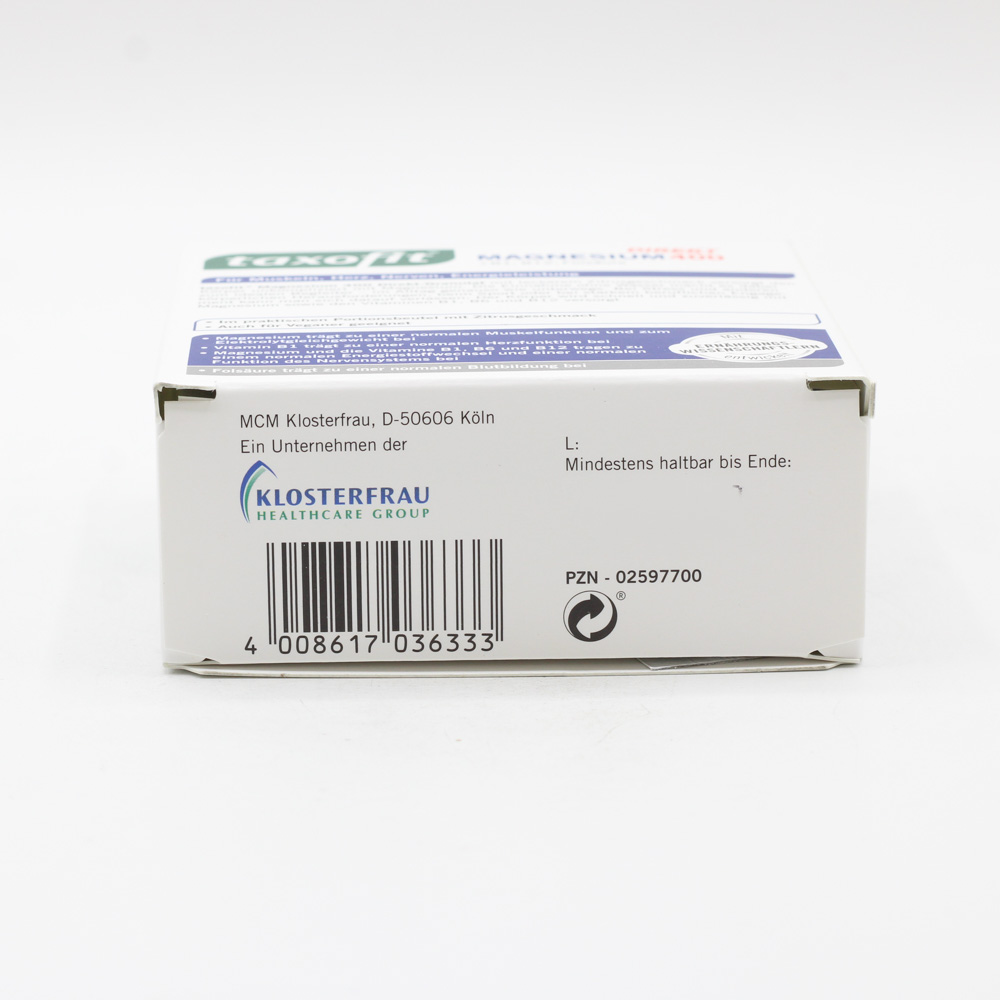 TAXOFIT Magnesium 400+B1+B6+B12+Folsäure 800 Gran.