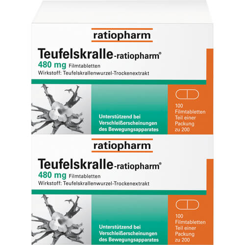 TEUFELSKRALLE-RATIOPHARM Filmtabletten