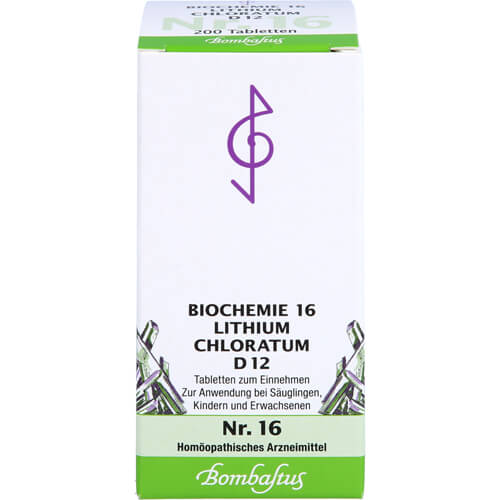BIOCHEMIE 16 Lithium chloratum D 12 Tabletten