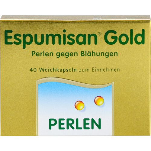 ESPUMISAN Gold Perlen gegen Blähungen