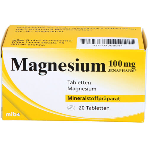 MAGNESIUM 100 mg Jenapharm Tabletten
