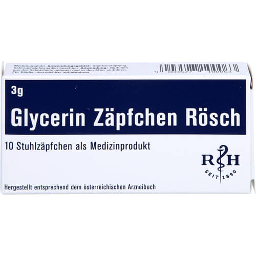GLYCERIN ZÄPFCHEN Rösch 3 g gegen Verstopfung