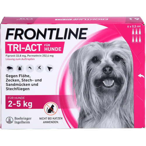 FRONTLINE Tri-Act Lsg.z.Auftropfen f.Hunde 2-5 kg