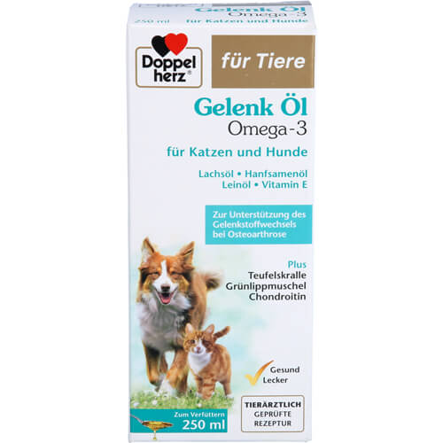 DOPPELHERZ für Tiere Gelenk Öl f.Hunde/Katzen