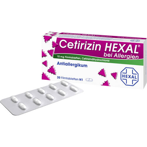 CETIRIZIN HEXAL Filmtabletten bei Allergien