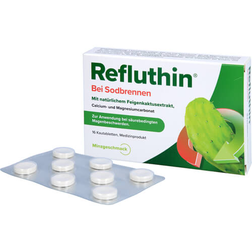 REFLUTHIN bei Sodbrennen Kautabletten Minze