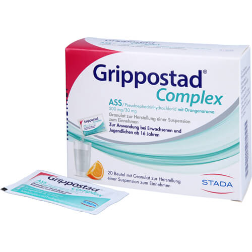 GRIPPOSTAD Complex ASS/Pseudoeph.500/30 mg Orange