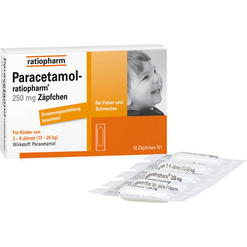 PARACETAMOL-ratiopharm 250 mg Zäpfchen