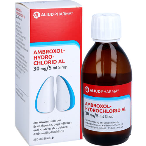 Ambroxolhydrochlorid AL 30 mg / 5 ml Sirup zur Erleichterung des Abhustens bei erkältungsbedingter Bronchitis (Schleimlöser)