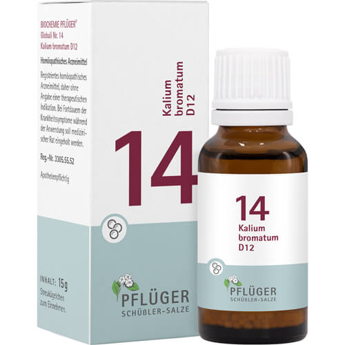 BIOCHEMIE Pflüger 14 Kalium bromatum D 12 Globuli