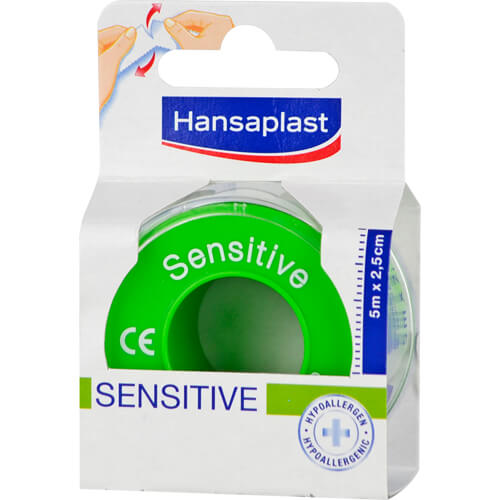 HANSAPLAST Fixierpfl.Sensitive 2,5 cmx5 m