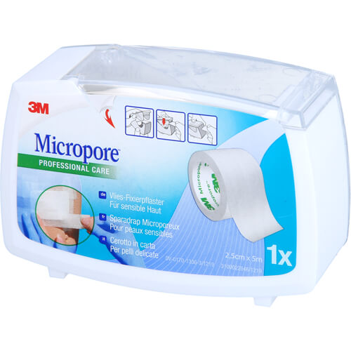 MICROPORE Vliespfl.2,5cmx5m m.Abr.1530NP-1SD