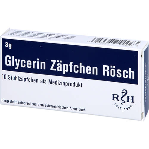 GLYCERIN ZÄPFCHEN Rösch 3 g gegen Verstopfung