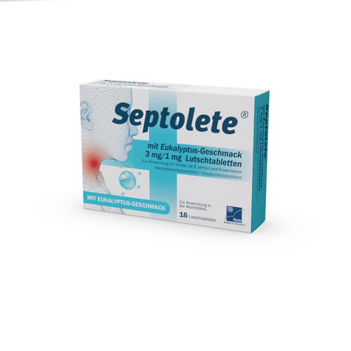 SEPTOLETE m.Eukalyptus-Geschmack 3mg/1mg Lut.-Tab.