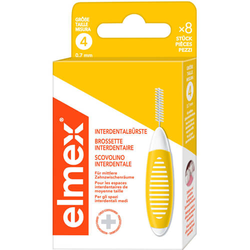 ELMEX Interdentalbürsten ISO Gr.4 0,7 mm gelb
