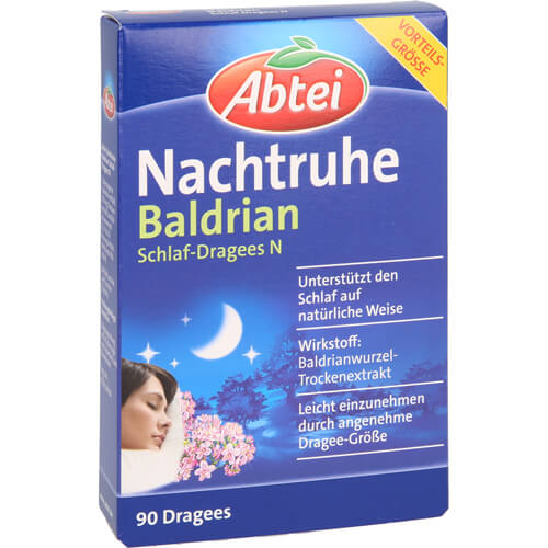 ABTEI Nachtruhe Baldrian Schlaf-Dragees N
