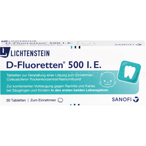 D FLUORETTEN 500 Tabletten