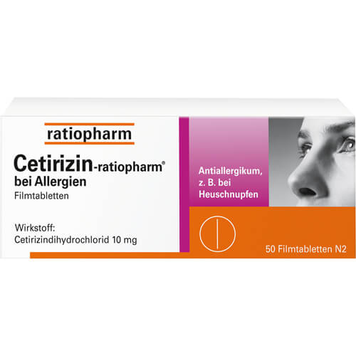 CETIRIZIN-ratiopharm bei Allergien 10 mg Filmtabl.