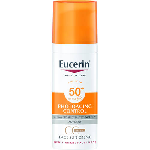 EUCERIN Sun CC Creme getönt mittel LSF 50+